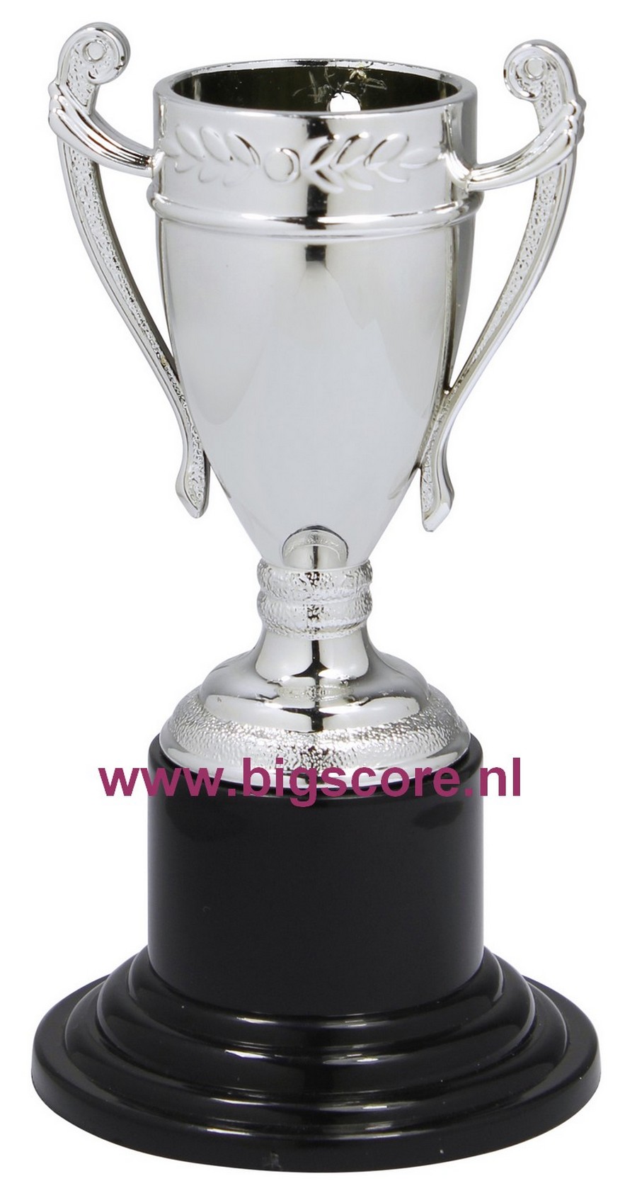 Cup kunststofmedaille DC 001 compleet met tekststicker en lint OP=OP!!